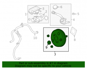 Vacuum booster Ford Fiesta 11-19