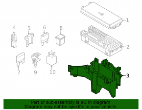 Ford Explorer 11-15 Underhood Fuse Box