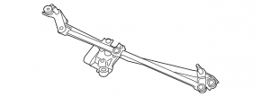 Ford Mustang mk6 15-windshield wiper linkage with motor