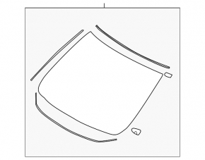 Nissan Murano z51 09-10 windshield