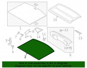 Trunk mat (rubber) Lincoln Corsair 20-26