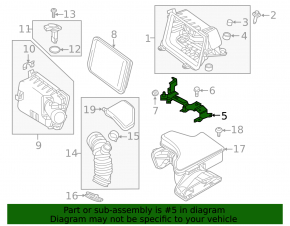 Air intake bracket Mitsubishi Outlander 14-20