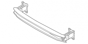 Rear bumper reinforcement for VW Jetta 19-21