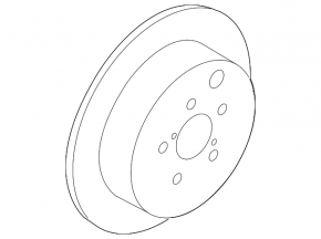 Rear left brake disc Subaru Outback 10-14 280/18mm rusty