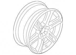 Wheel disk R18 Volvo XC90 16-21 6 double spokes