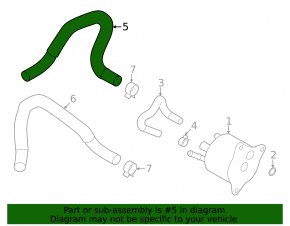 Cooling pipe lower Subaru XV Crosstrek 18-23