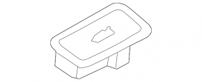Internal tailgate closing button Audi Q5 8R 09-17 type 2