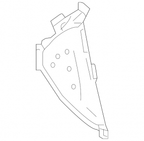 Left fog light plug for Toyota Prius 50 16-18