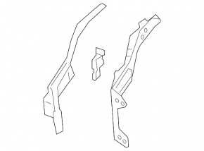 Lower reinforcement for the right fender apron for the Lexus UX200 UX250h 19-25