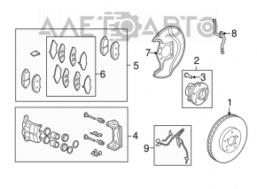 Front Right ABS Sensor for Acura MDX 07-13