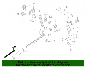 Door sill outer front left VW Beetle 12-19