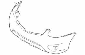 Bare front bumper for Nissan Rogue 11-15