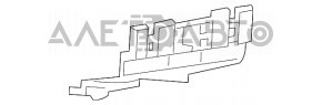 Rear bumper mount right Jeep Compass 11-16 on panel