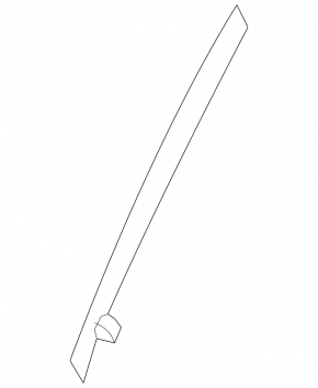 Left windshield molding for Toyota RAV4 06-12