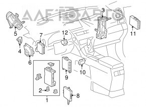 Lexus RX350 10-12 dash fuse box
