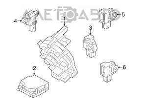 Airbag sensor door left Hyundai Tucson 16-21