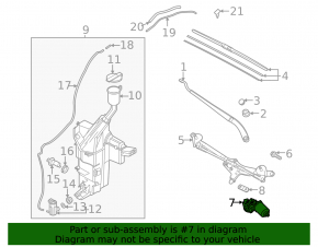 Kia K5 21-26 Windscreen Wiper Motor