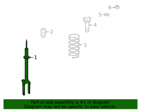 Front left shock absorber Mercedes W164 ML
