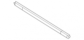 Glass seal inside rear right door Mazda 3 19- 4d