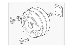 Vacuum Booster Ford Mustang mk6 15- 3.7