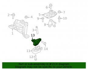 Rear Engine Mount Bracket Ford Focus mk3 11-18 2.0 MT