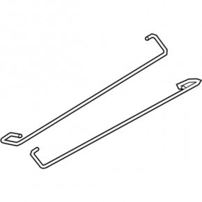 Left trunk lid hinge torsion bar for Ford Fusion mk5 13-20 spoiler