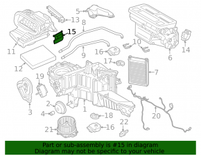 Actuator motor drive heater air conditioner Ford Mustang mk6 15