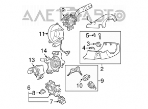 Mazda6 03-05 ignition switch