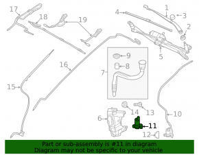 Land Rover Range Rover Evoque 12-18 Windshield Washer Motor