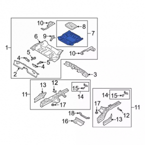 Ford Escape MK4 2020 hybrid trunk trough