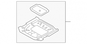 Ford Escape MK4 2020 hybrid trunk trough