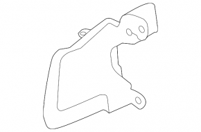 Right radiator deflector for Jaguar XE 17-19 2.0, 3.0, 5.0