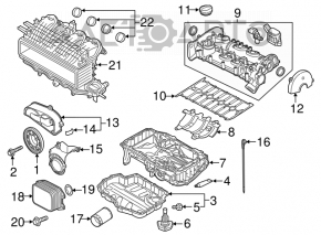 Engine Oil Cooler VW Jetta 19- 2.0T