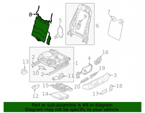 Lumbar support for the passenger seat Volkswagen ID.4 21-25