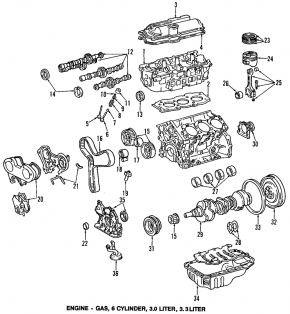 Camshaft 4 3MZ-FE Lexus ES330