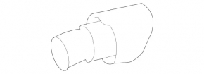 Exhaust pipe tip left Mercedes X164 GL W164 ML