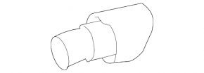 Left exhaust tip for Mercedes X164 GL W164 ML