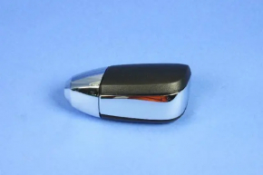 Dodge Journey 11 Gear Shift Knob - Black Leather, Scratches on Chrome and Leather