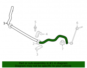Front stabilizer bar BMW X5 G05 20-26