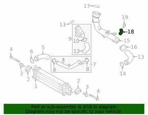 Volvo XC60 18-25 T5, T6, T8 turbo boost pressure sensor