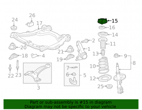 Front left shock absorber support for Toyota Avalon 2012