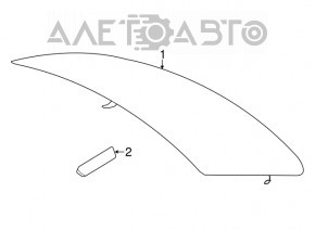Rear window BMW 3 F30 12-18