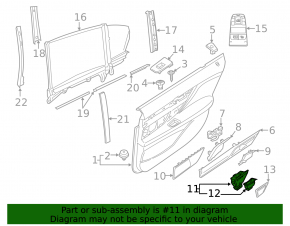 Door trim panel rear left BMW 7 G12 16-19 under curtain, leather, beige
