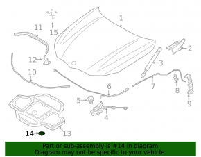 Hood insulation clips BMW 7 G11 G12 16-22