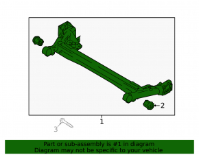 Rear beam Hyundai Venue 20-25