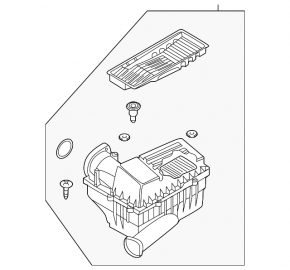 Air filter housing VW Passat b8 16-19 USA 2.0T