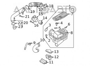 Air filter housing VW Passat 20-22 2.0T