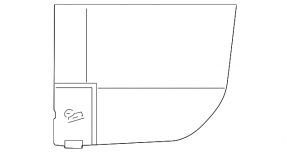 BMW X5 G05 19-23 descent control button broken mount, button defect