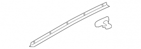 Subaru Forester 19-SK rear left door seal lower, large