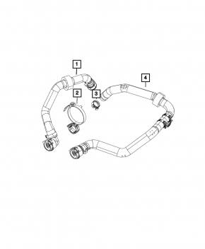 Jeep Compass 17-22 2.4 Coolant System Hose